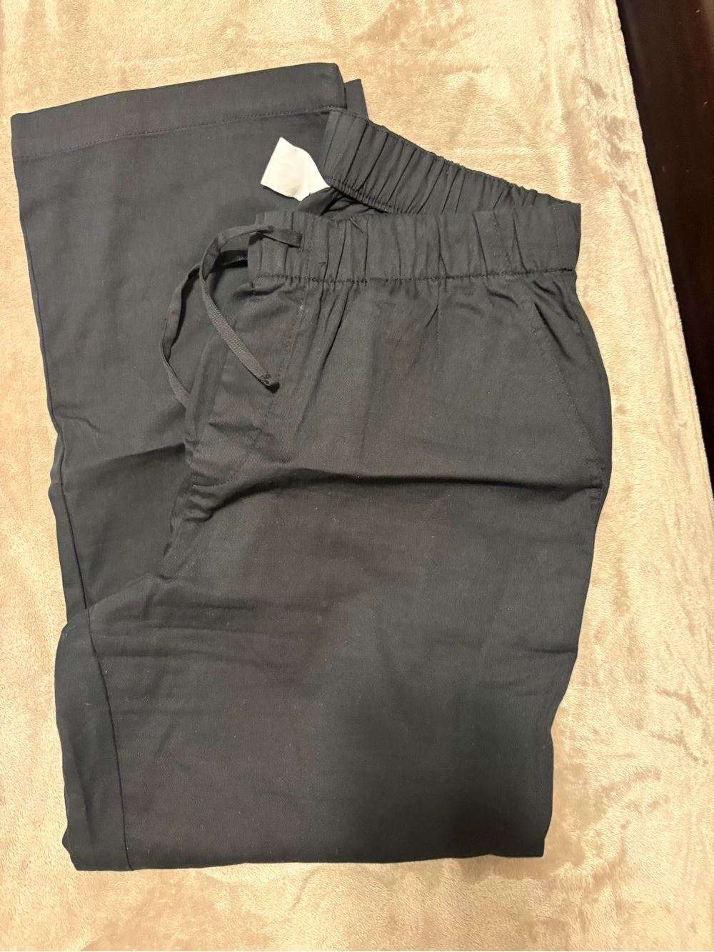 Gap factory Black Drawstring Straight-Leg Pants - Picture 2 of 3